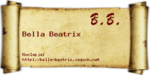 Bella Beatrix névjegykártya