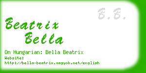 beatrix bella business card